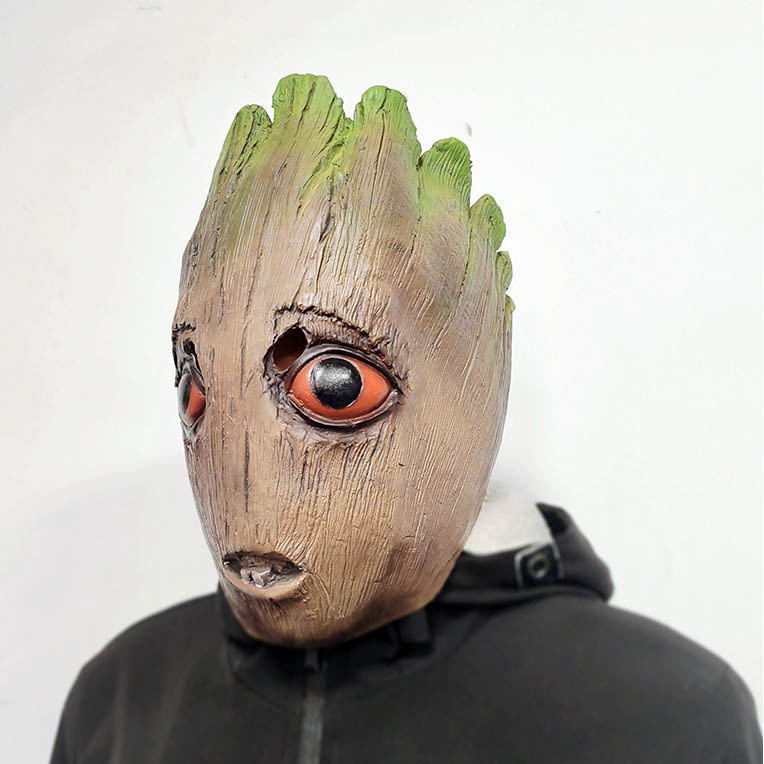 ตลก Groot หน้ากาก Galaxy Guard 2 Little Groot Groot Little Treeman ฮาโลวีนหมวก Props ตลก