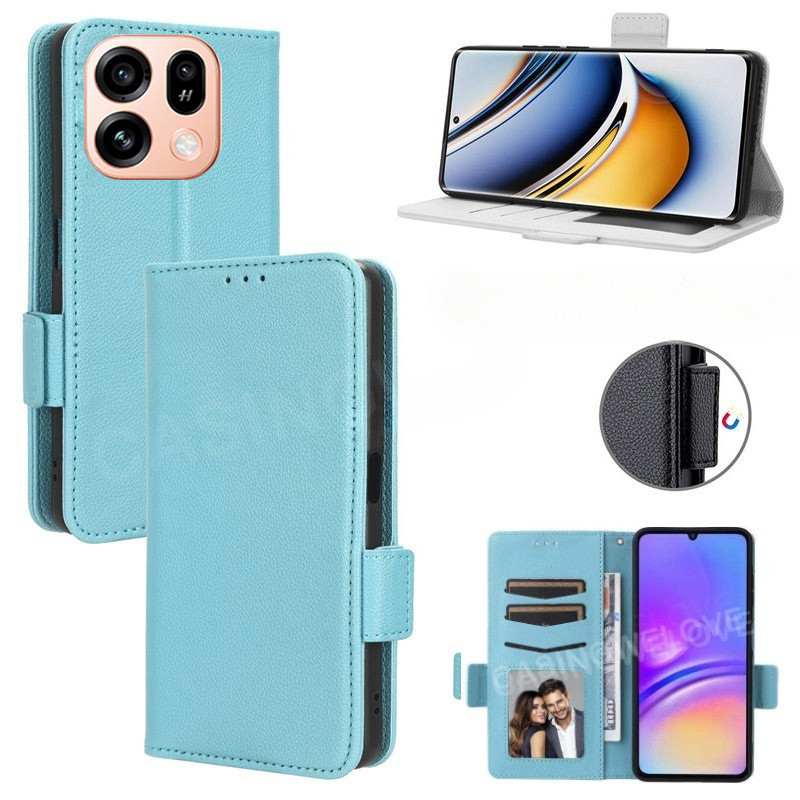 ปลอกสําหรับOppoค้นหาX9s X9 Ultra X9s Pro 5G 4G 2026 หรูหราหนังพลิกด้านข้างหัวเข็มขัดเคสโทรศัพท์ช่องเสียบการ์ดฝาครอบกันกระแทกโทรศัพท์