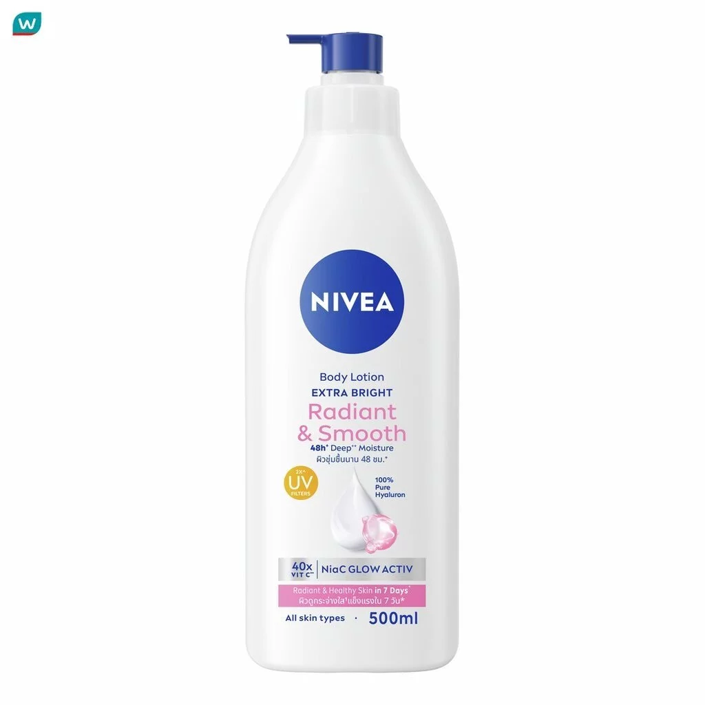 Nivea นีเวีย บอดี้ โลชั่น เอ็กซ์ตร้า ไบรท์ เรเดียนท์ แอนด์ สมูท 500 มล.