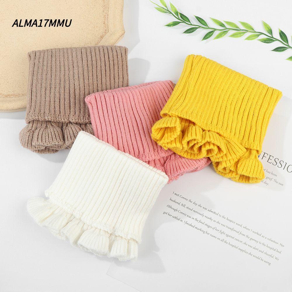 ALMA17MMU ผ้าพันคอผู้หญิงแฟชั่นฤดูหนาวคอเต่า