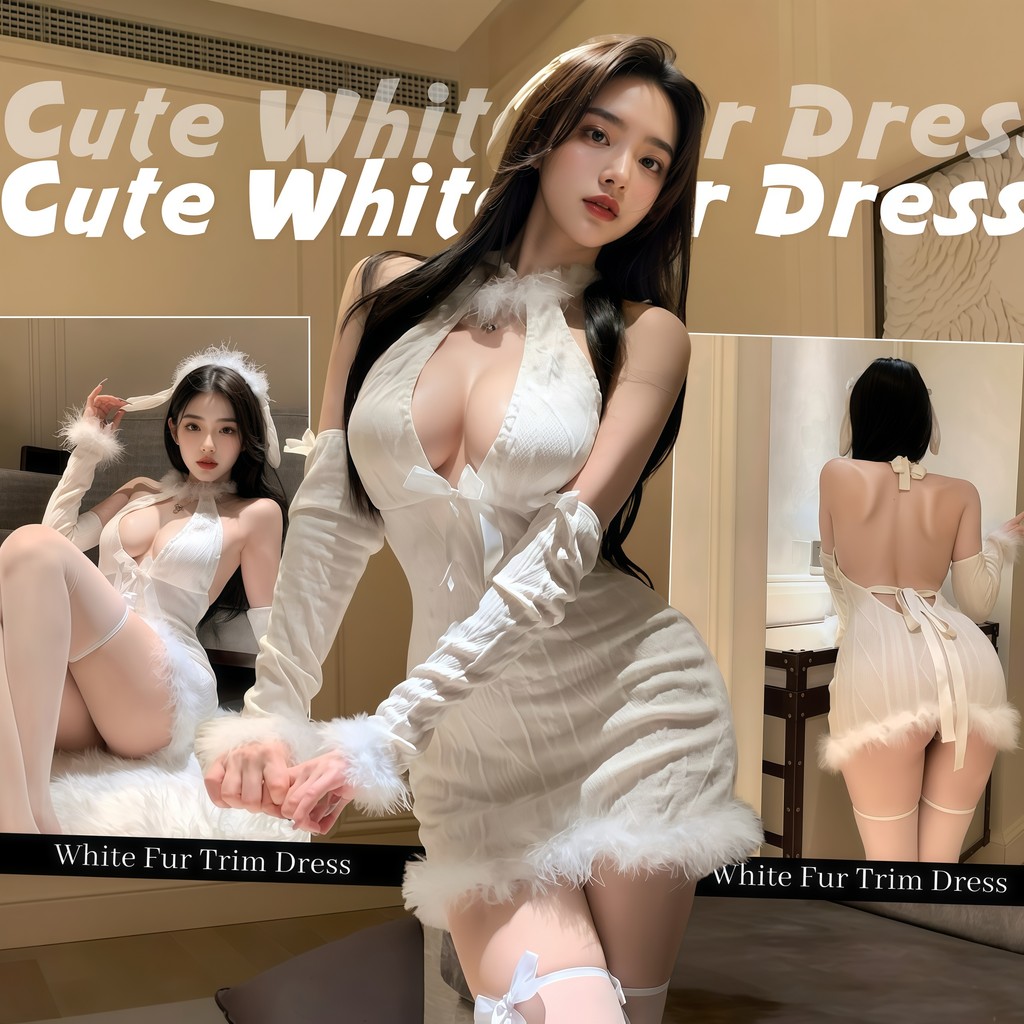 BIG SEXY  ชุดเดรสเซ็กซี่  ไหมพรม เปิดหลัง พร้อมส่ง ✨ M-5XL | 40-100กก.B-775