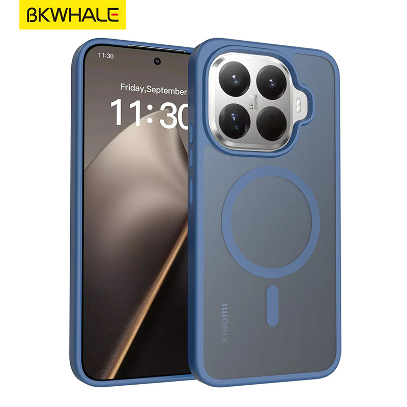 BKWHALE Magnetic Anti Drop Case เหมาะสําหรับ Xiaomi 17T Pro 15T 15T PRO 17 ผิวรู้สึกเคสโทรศัพท์ Matte Anti Shock Cover