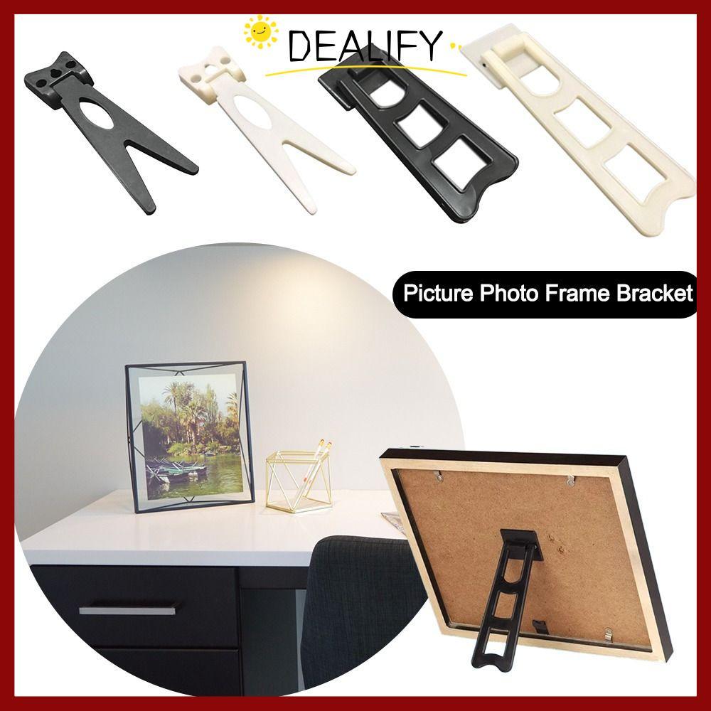 จัดส่งจากประเทศไทยDEALIFY Mirror Art Work Display Stand,ทนทานPVC Picture Photo Frame Bracket Stand,Multifunction Home Decor Photo Frame