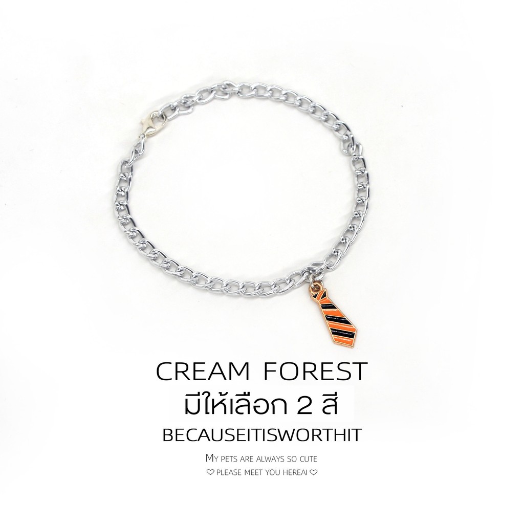 CREAM FOREST สร้อยคอโลหะผสมโลหะโลหะสร้อยคอ CF-SP
