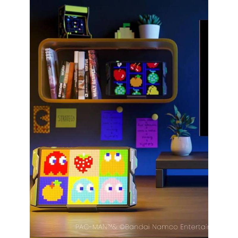 X x PAC-MAN Co-Branded Bean-MAN Desktop Smart Game Pixel Light โหมดฉากหลายโหมด