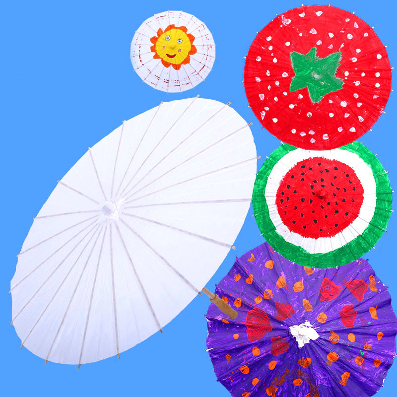 ร่มกระดาษเปล่าสำหรับวาดรูป DIY สฟ9 thumbnail 3