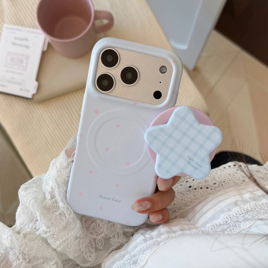 [Sheren] เคสโทรศัพท์ขาตั้งดาวสีฟ้าสดเหมาะสําหรับ i17 16 15 14 13 12 11 pro max เคสไอโฟน thumbnail 10