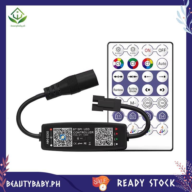 [beautybaby.ph] WS2812B รีโมทคอนโทรลบลูทูธเพลง APP ควบคุมสําหรับ Pixel LED Strip Light SK6812 WS2811