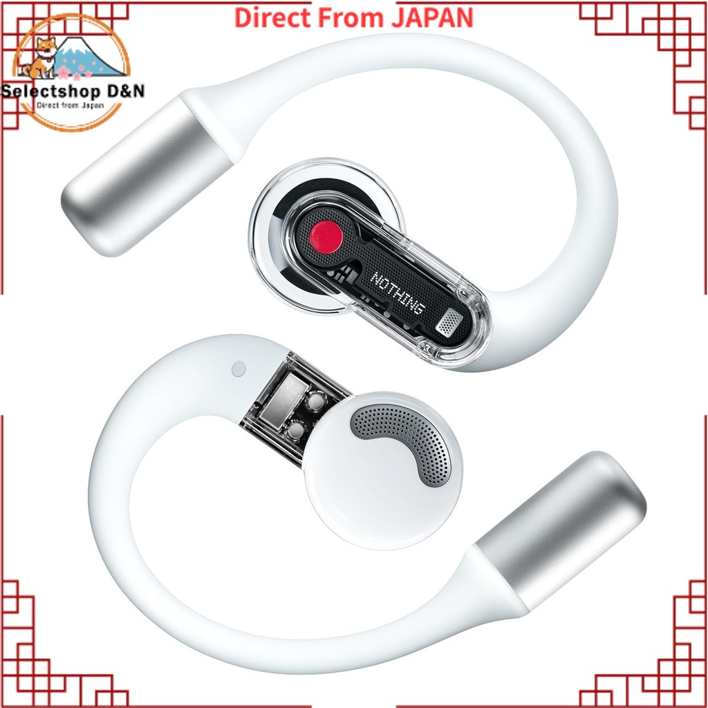 Nothing Ear (open) Wireless Open Ear Earphones VGP 2025 Award-Winning Bluetooth 5.3 with Earhook Cle