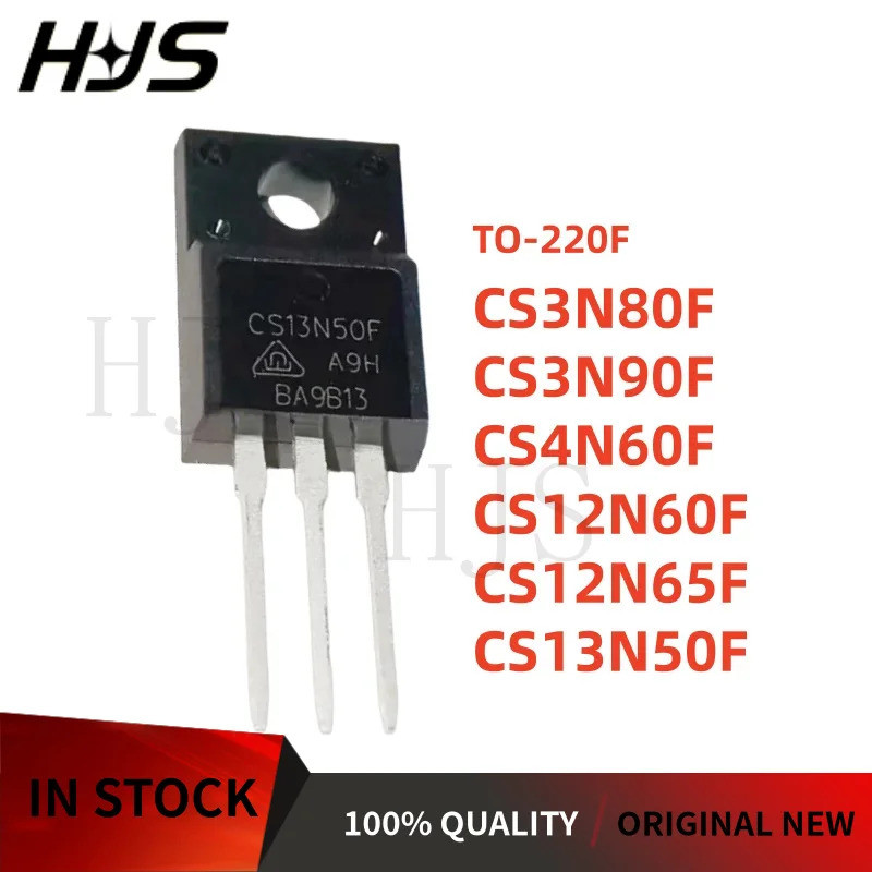 10pcs TO-220F CS3N80F CS3N90F CS4N60F CS12N60F CS12N65F CS13N50F 3N80F 3N90F 4N60F 12N60F 13N65F ชิป