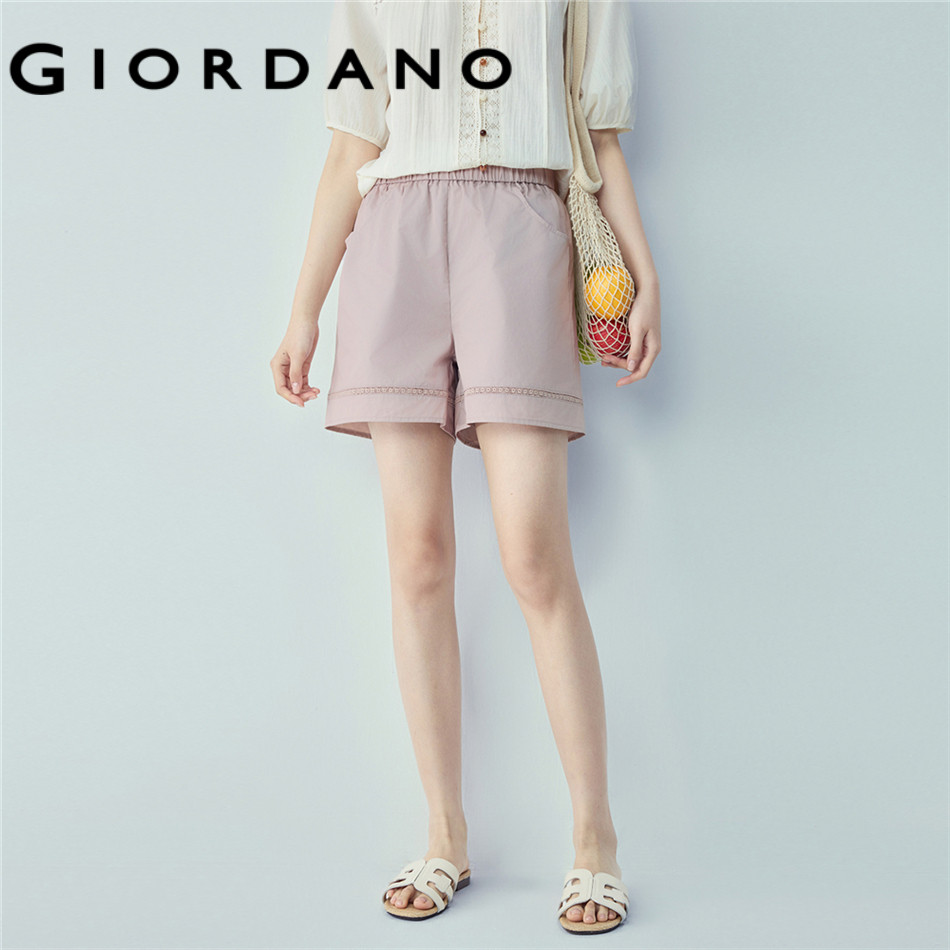 GIORDANO WOMEN Women Pure Cotton Shorts 05406303