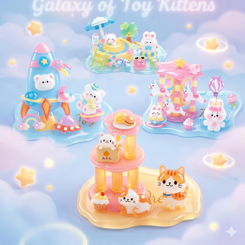3D Kawaii คริสตัลซ้อนสติกเกอร์ DIY เด็กการศึกษาของเล่นเดสก์ท็อปเครื่องประดับของขวัญ