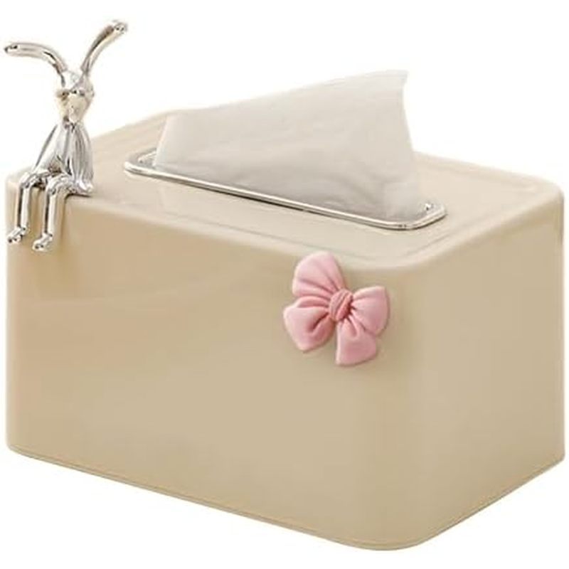 Unique Tissue Container Paper Towel Stand Tissues Dispenser with Spring Napkin Box Cute Paper Contai