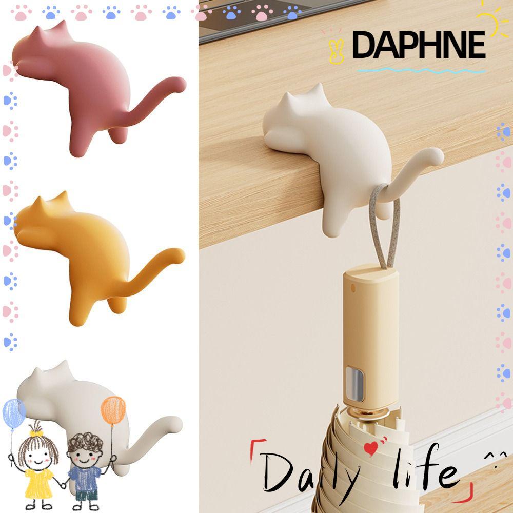 DAPHNE Cat School Bag Hook, Punch-free Multifunctional Bag Hook, Portable Seamless Bag Organizer Hol