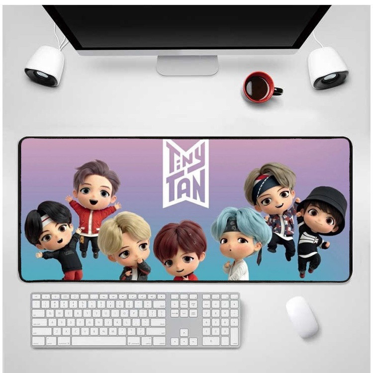 BTS TINY TAN CHIBI GAMING MOUSE PAD-bca321