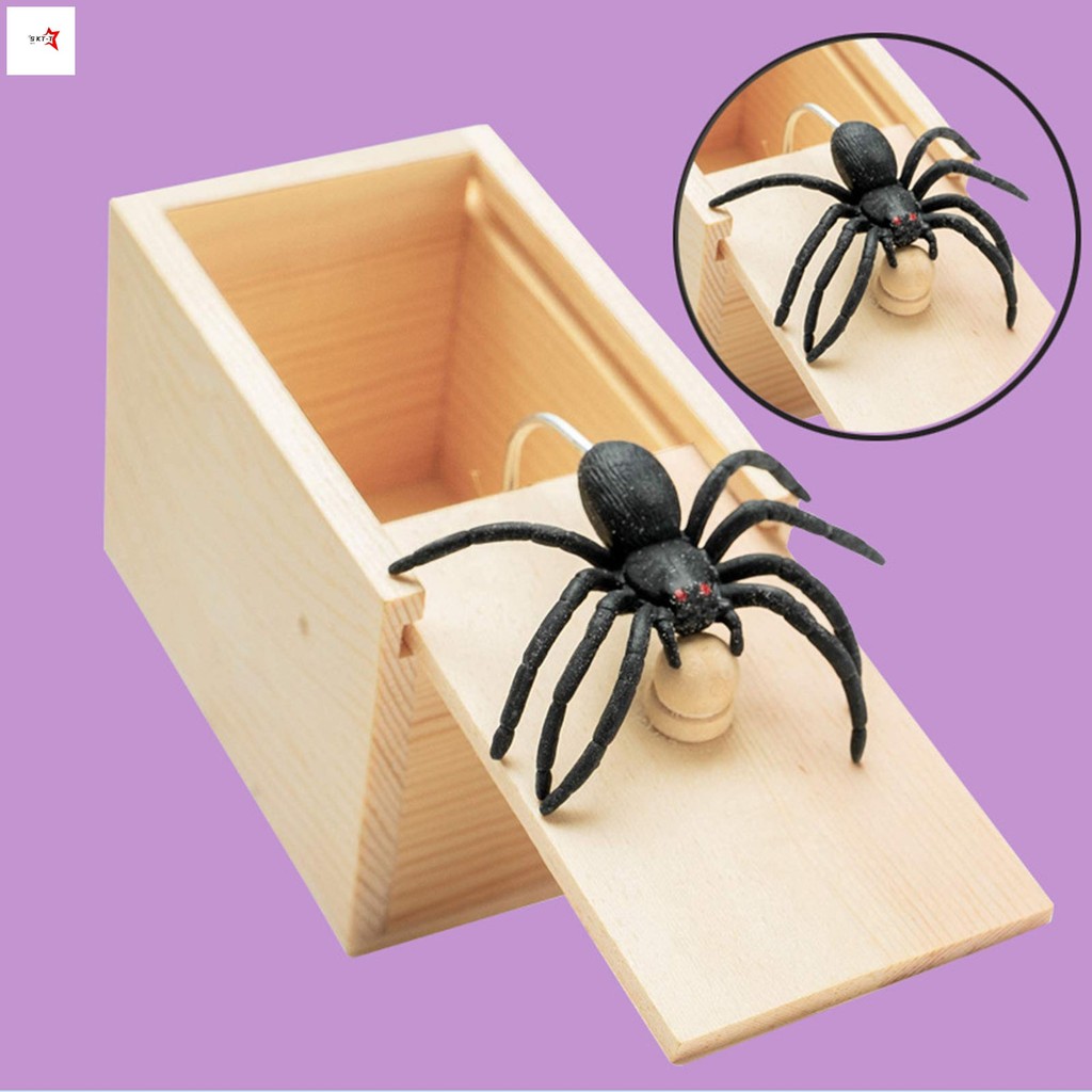 Spider Prank Scare Box - ของขวัญของเล่นตลกฮาโลวีนสําหรับเด็กผู้ใหญ่