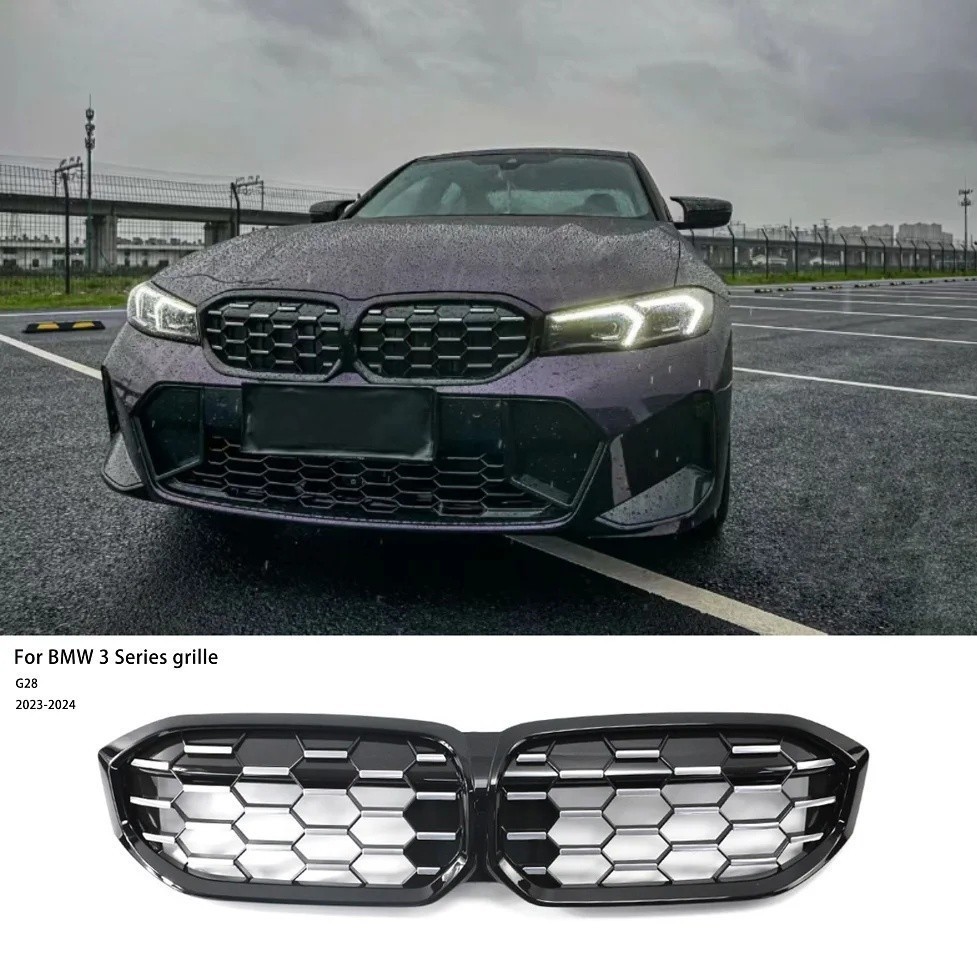 สําหรับ BMW 3 Series G28 2023-2024 Grille การปรับเปลี่ยน Semi Silver Full Sky Star Grille G28 Grille