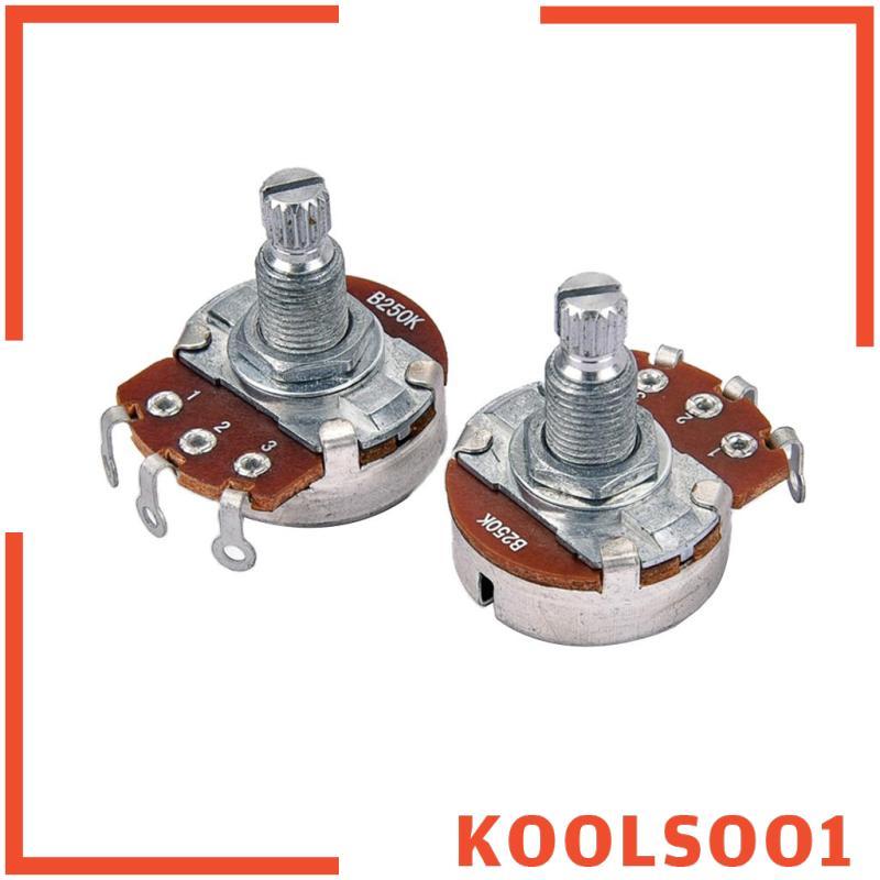 [Koolsoo1] หม้อระดับเสียง B250K 2 ชิ้นสําหรับคนรักดนตรี 1.22x1.14x0.94 นิ้ว
