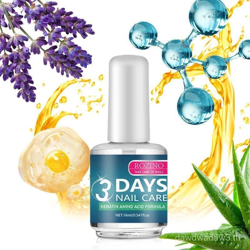 ซื้อหนึ่งแถมหนึ่งสองROZINO สูตรดูแลเล็บ 3 วันพร้อมกรดอะมิโนเคราตินและว่านหางจระเข้สําหรับการบํารุงเล
