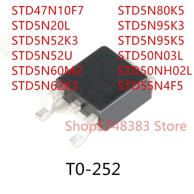 5PCS STD47N10F7 STD5N20L STD5N52K3 STD5N52U STD5N60M2 STD5N80K5T5N95K3 STD5N252T5N5N5N5N5T4N5T4N5N5N
