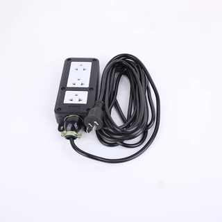 ปลั๊กสนาม 2x4 บล็อกยาง สาย VCT2x1 รองรับไฟสูงสุด 3000W ยาว 5M,10M,15M,20M,30M