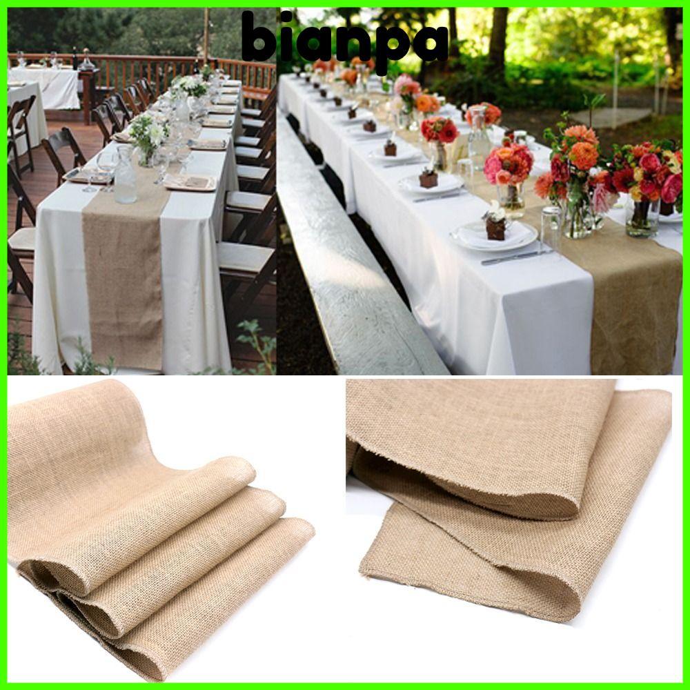 BIANPA Vintage Table Runner สําหรับตกแต่งงานปาร์ตี้คริสต์มาสงานแต่งงานหน้าแรกตาราง Runners
