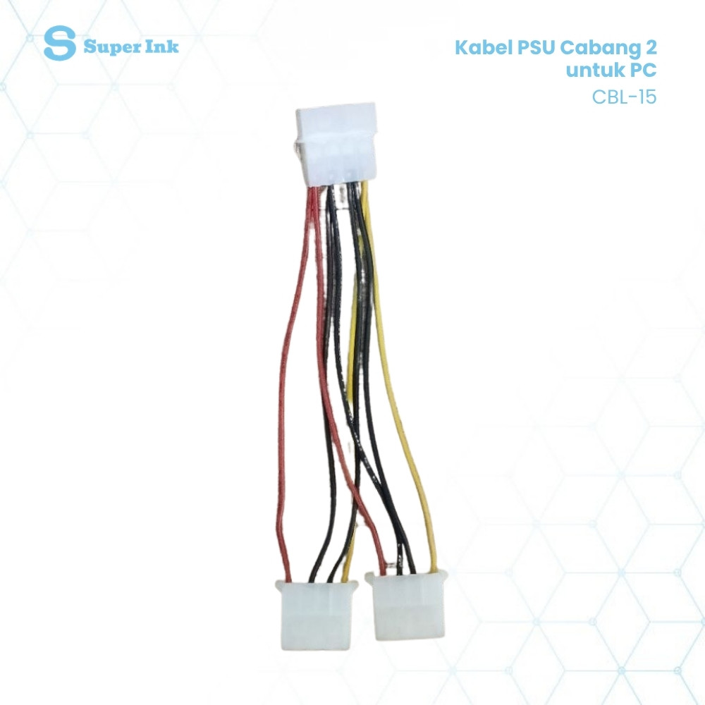PSU Cable IDE Branch 2 CBL-15 Splitter Power IDE PC Harddisk Optical Drive