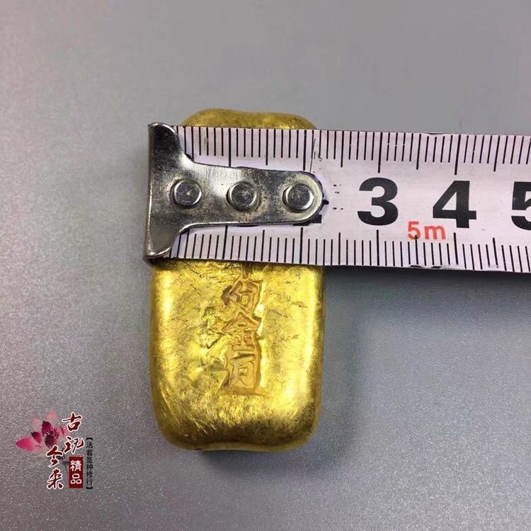จัดส่งฟรี สาธารณรัฐจีนโบราณ Old Gold Bar Chen Erlang Square Shifen Gold บ้านโบราณ Gallery Silver Qin