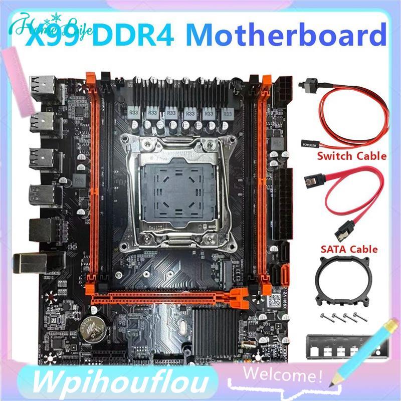 [HoME & life] X99 เมนบอร์ด LGA2011-3 B85 เมนบอร์ดคอมพิวเตอร์ 4X DDR4 REG ECC RAM Slots M.2 PCIE SATA