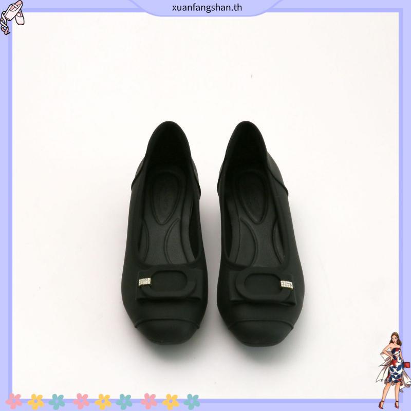 Thames(เทมส์) รองเท้าคัชชู รองเท้าส้นก้อน Shoes-TH41104