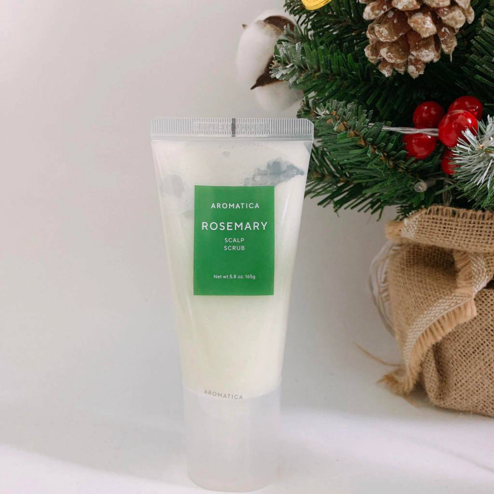 Aromatica Rosemary Scalp Scrub 165g สําหรับขัดผิวหนังศีรษะ