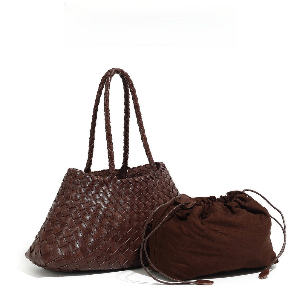 กระเป๋า Tote ทอมือ Retro Art สไตล์หรูหรา ใช้งานได้หลากหลายโอกาส ขนาดยาวข้อมือสำหรับผู้หญิง