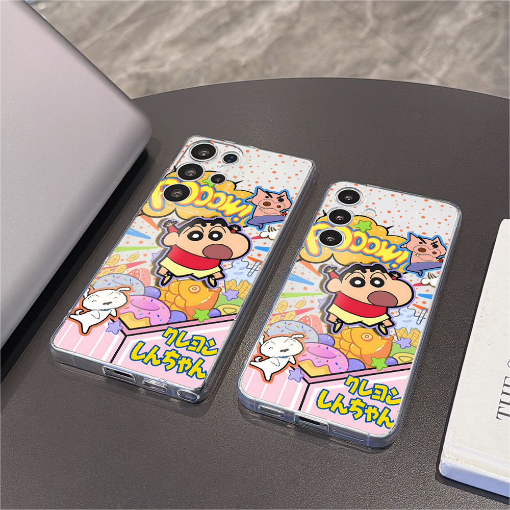 SAMSUNG Crayon Shin-Chanขนมขบเคี้ยวCarnivalเคสโทรศัพท์สําหรับSamsung A56 A55 A54 A53 A52 A51 A42 A36