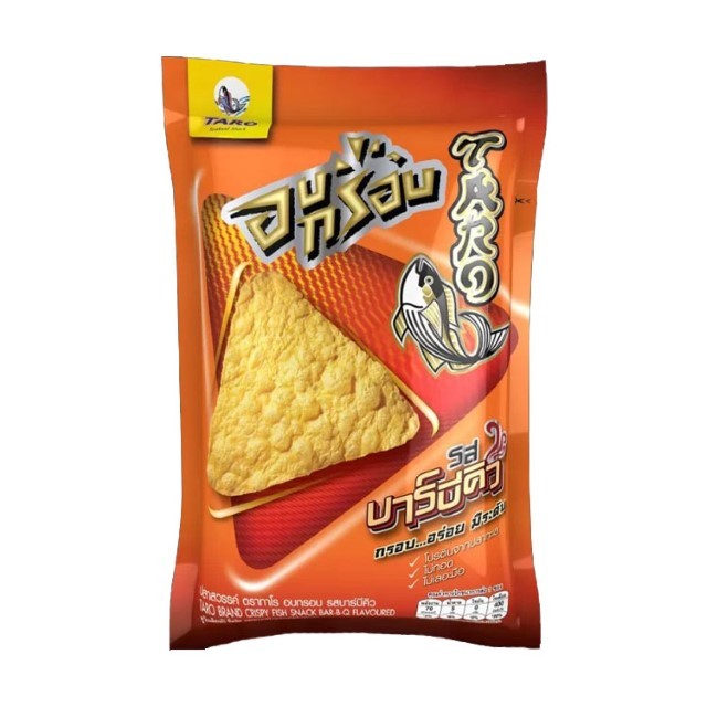 ทาโร ปลาสวรรค์อบกรอบบาร์บีคิว(Taro Crispy Fish Snack BBQ 18g.)