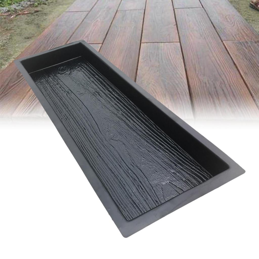 [Freneci4] ลายไม้เลียนแบบปูแม่พิมพ์ DIY สวนพลาสติก Stepping Stone Maker แม่พิมพ์คอนกรีตสําหรับทางเดินกลางแจ้ง
