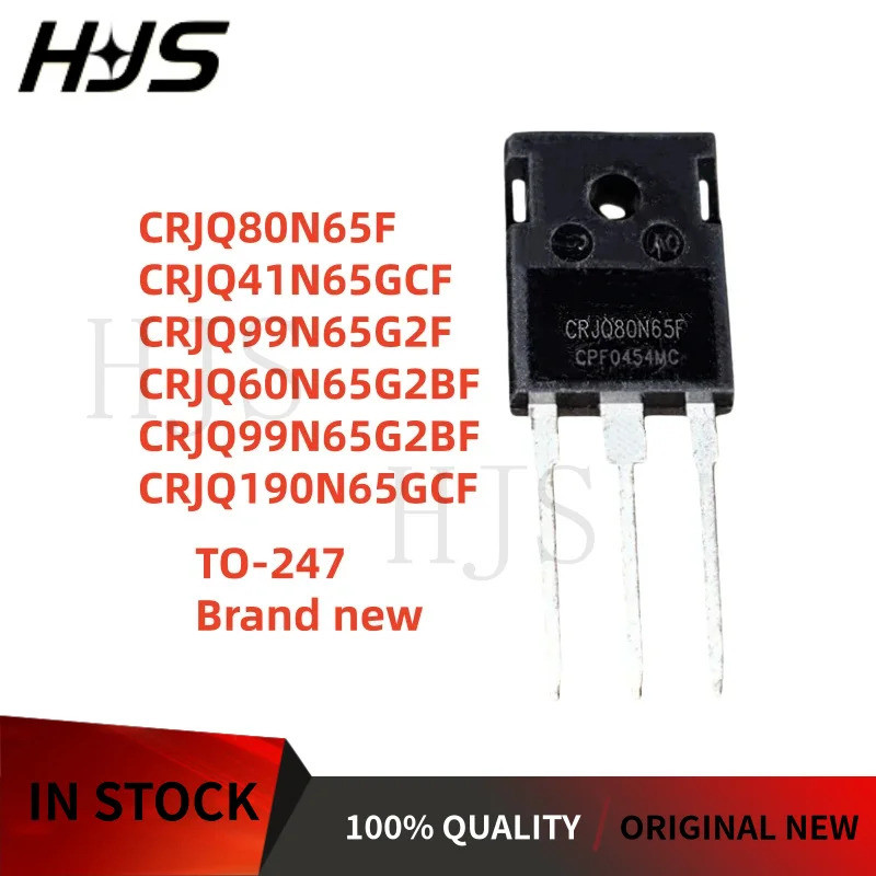 5 ชิ้น/ล็อต CRJQ80N65F CRJQ190N65GCF CRJQ41N65GCF CRJQ99N65G2F CRJQ60N65G2BF CRJQ60N65G2BF CRJQ60N65