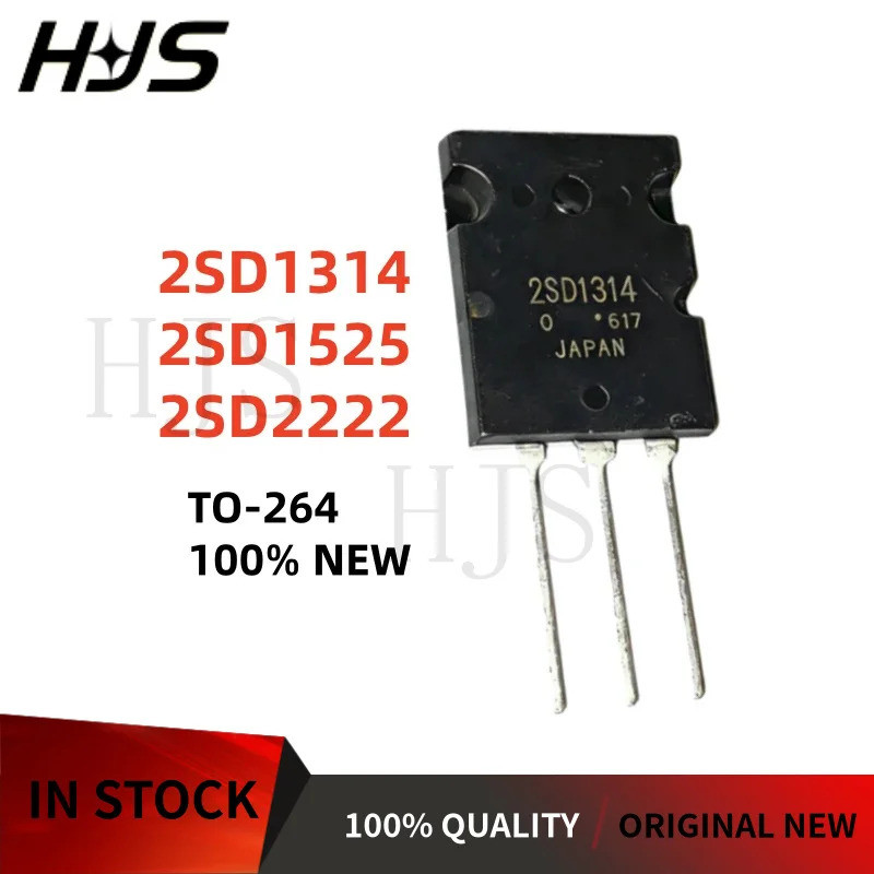 5 ชิ้น/ล็อต 2SD1525 2SD1314 2SD2222 D1314 D1525 D22 TO-264 high-power ทรานซิสเตอร์ชิป ic mos 2MZX