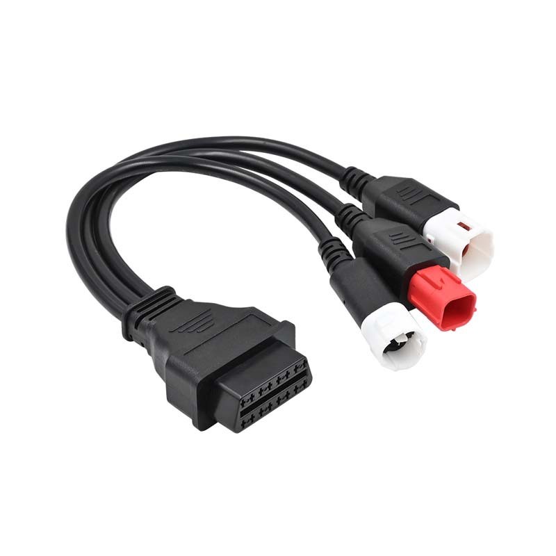 Zhong288 yamaha 3+4pin+6pin honda to OBD 16pin honda yamaha สายเคเบิลอะแดปเตอร์รถจักรยานยนต์