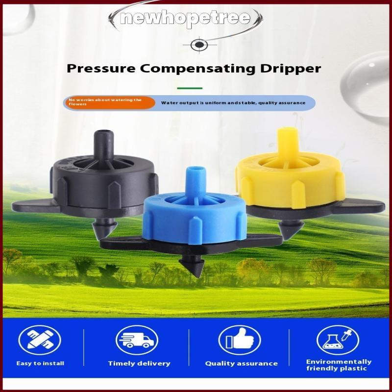 Nhee 30pcs Pressurepensating หยด Emitters Micro Connectors 2L/4L/8L Premium Drippers สวนชลประทานระบบ