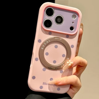 สีซิลิโคนเหลวปิดกั้น 360° เคสขายึดหมุนได้สําหรับ ไอโฟน 17 16 15 14 มือโปร สูงสุด ฝาครอบกันกระแทกแม่เหล็ก