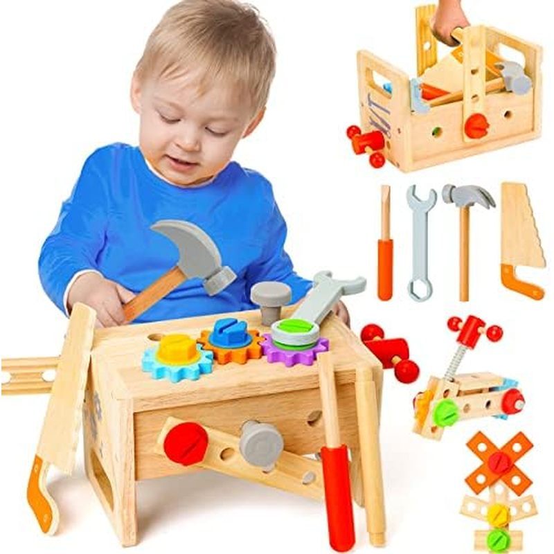 n Tool Set for Kids 2 3 4 5 Year Old, 29Pcs Educational STEM Toys Toddler Montessori Toys for 2 Year