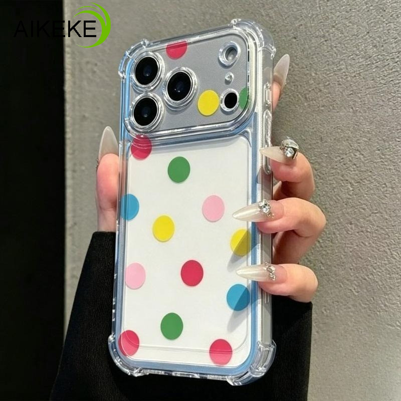 สีสัน Dopamine Polka Dots Clear เคสโทรศัพท์สําหรับ Honor 600 Lite X70i X60 GT X10 Max GT Pro Win RT 