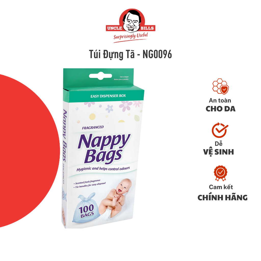 ถุงผ้าอ้อมหอม – แพ็ค 100 ใบ UNCLE BILLs - NG0096