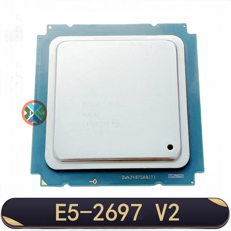 HB xeon e5 2697 v2 2.7 GHz 30M QPI 8GT/s LGA 2011 SR19H C2 E5-2697 v2 CPU โปรเซสเซอร์ 100% ปกติทํางา