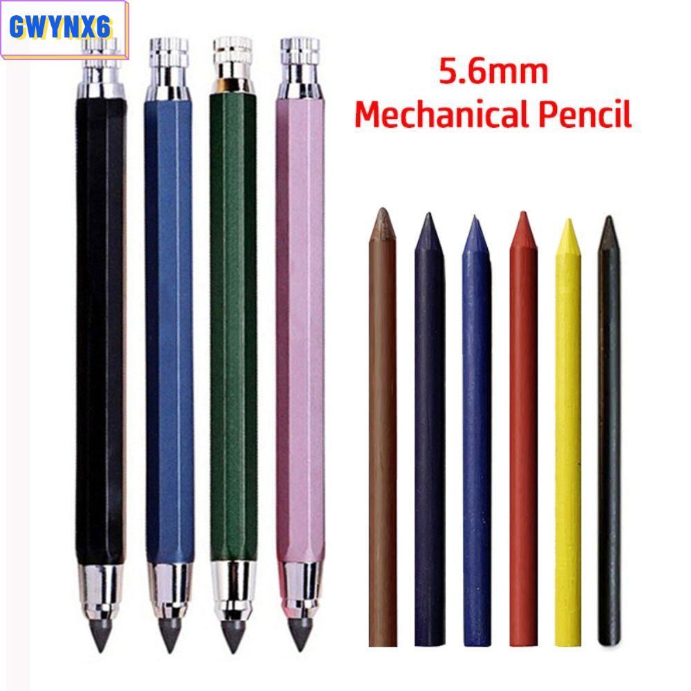 GWYNX6 ดินสอกด,วาดเขียนเครื่องมือ 5.6 มม.ดินสออัตโนมัติ,คุณภาพสูง 2B/4B/6B/8B ดินสอเติม Sketch การออ