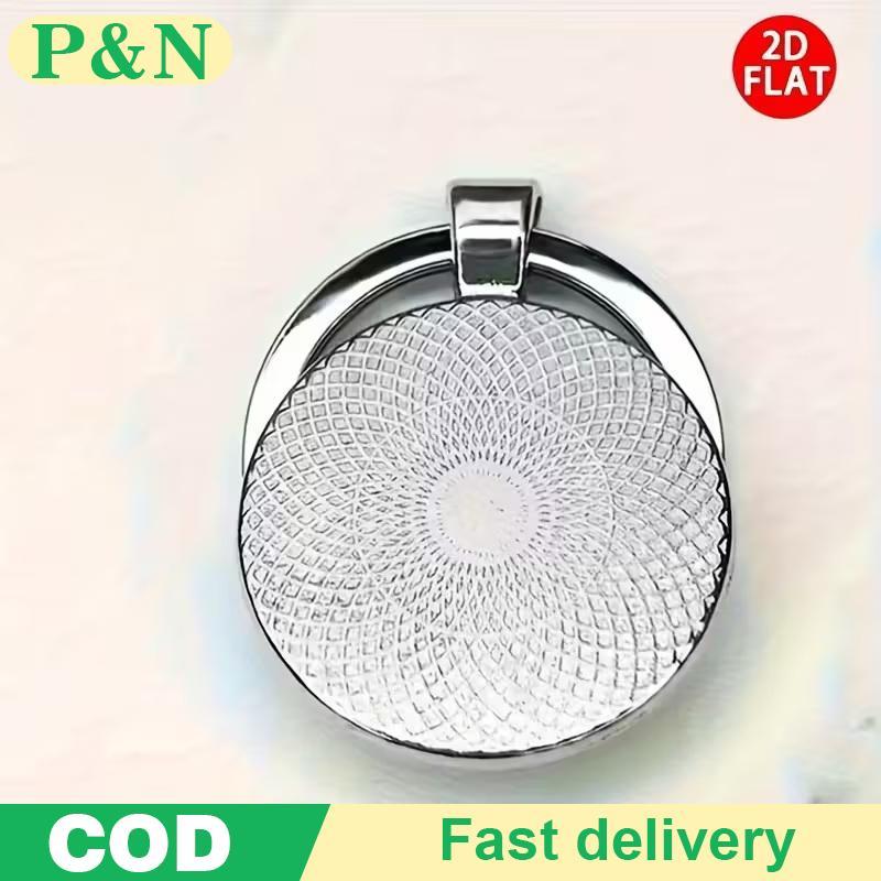 [P&N] Fashion New 2D Yin Yang Koi Round Glass Keychain, Luy Pendant, Fashion Bag And Car Key Decorat