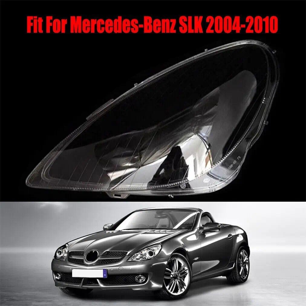 สําหรับ Mercedes Benz W171 SLK SLK280 SLK300 SLK350 2004-2010 ไฟหน้าเลนส์โปร่งใสโคมไฟไฟหน้า Coveraut