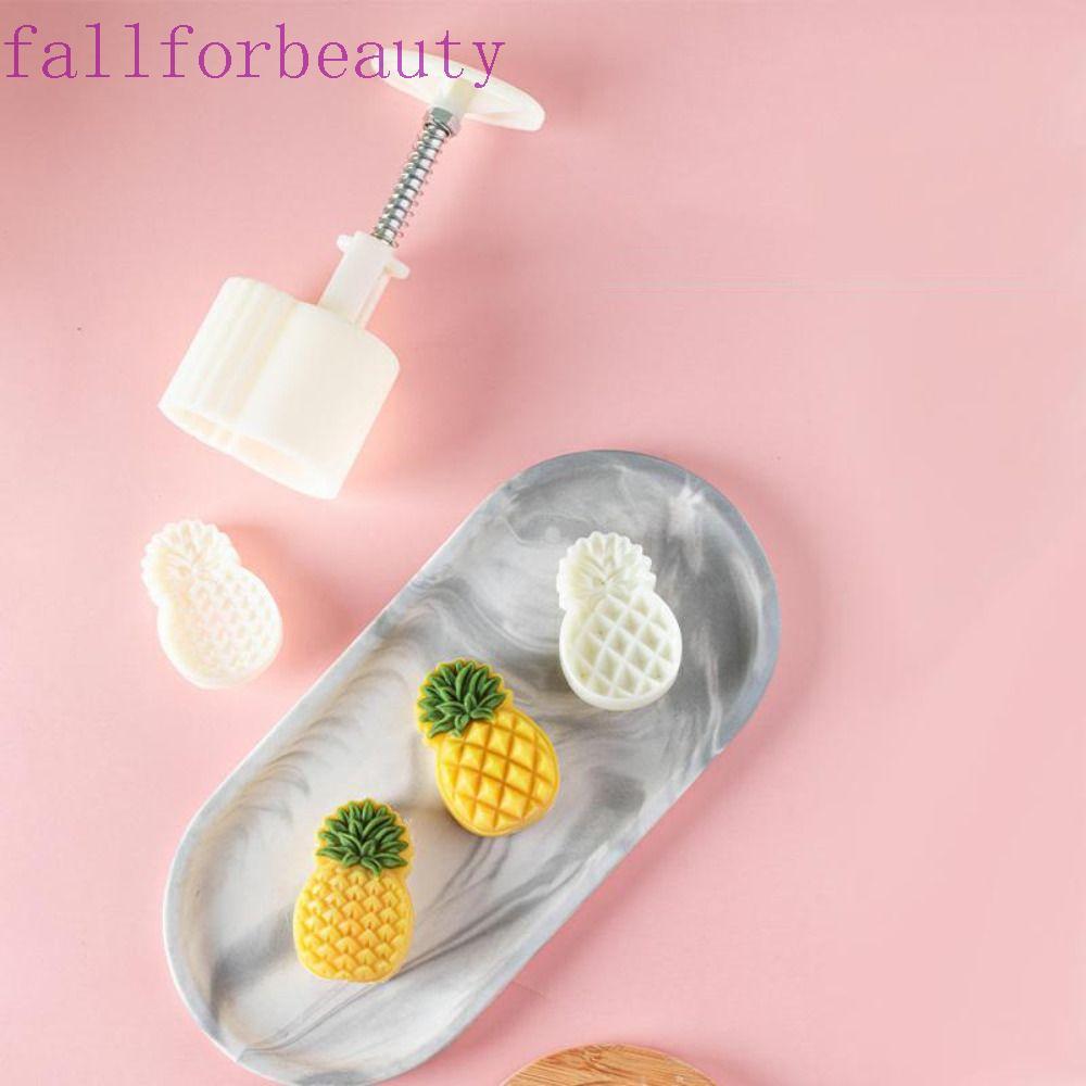 FALLFORBEAUTY 2 ชิ้น/เซ็ตคุกกี้แม่พิมพ์,นูน 3D Mooncake แม่พิมพ์,ตกแต่งเค้ก Hand-Pineapple/Cat Paw S