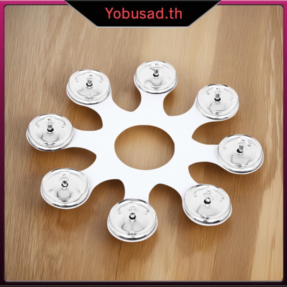 Cymbal Ring Bell สแตนเลส 8 กลองแหวน Cymbal Hi-Hat Bell Drums Supply
