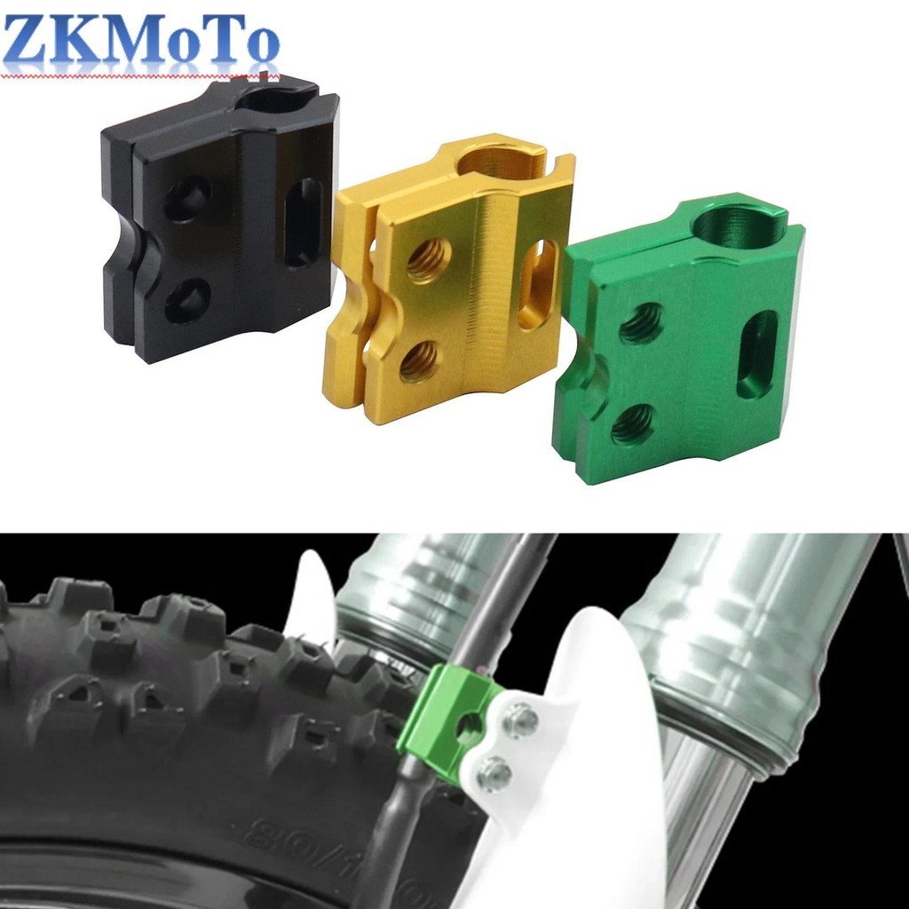 รถจักรยานยนต์ CNC ท่อเบรคหน้า Clamp สําหรับ Kawasaki KX65 KX80 KX85 KX100 KX125 KX250 KX450 KX250F K